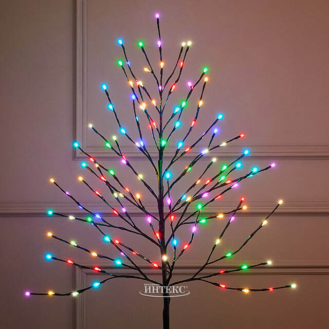 Светодиодное дерево Фейерик 150 см, 150 разноцветных RGB LED ламп, контроллер, IP44 Kaemingk (Кейминг)