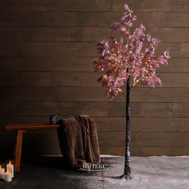 Светодиодное дерево Pink Cercis 210 см, 270 теплых белых микро LED ламп, IP44 Kaemingk