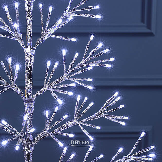 Светодиодное дерево Lausanne Silver 78 см, 140 холодных белых LED ламп с мерцанием, IP44 Kaemingk (Кейминг)