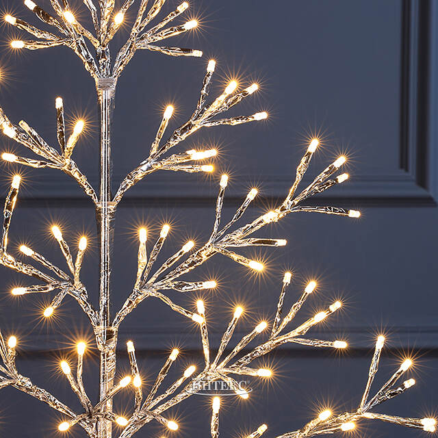 Светодиодное дерево Lausanne Silver 78 см, 140 теплых белых LED ламп с мерцанием, IP44 Kaemingk