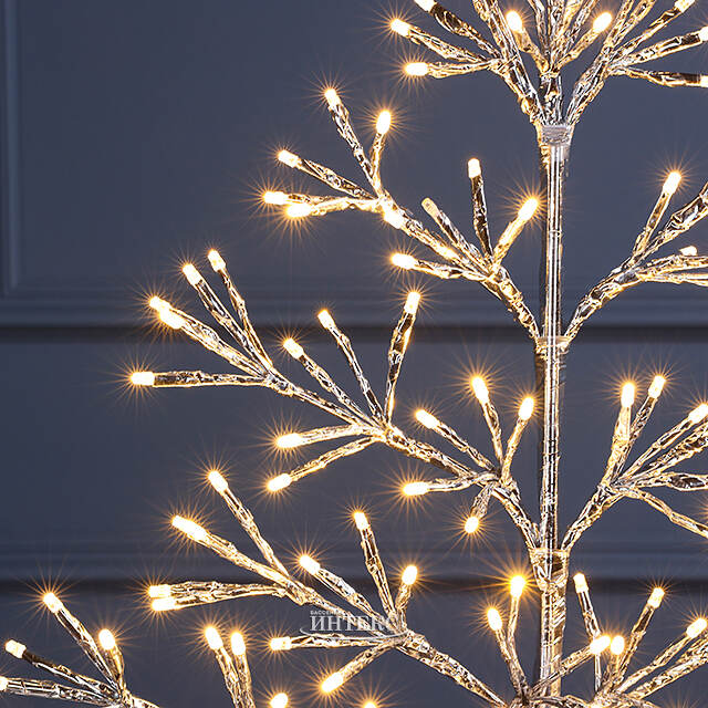 Светодиодное дерево Lausanne Silver 78 см, 140 теплых белых LED ламп с мерцанием, IP44 Kaemingk