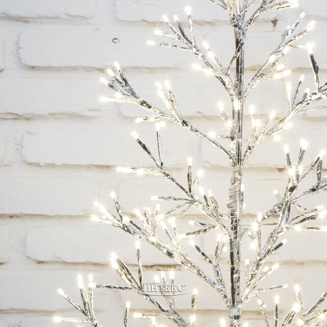 Светодиодное дерево Lausanne Silver 78 см, 140 теплых белых LED ламп с мерцанием, IP44 Kaemingk