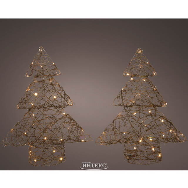 Светодиодное украшение Balcony Lights - Елочка 80 см, 72 теплые белые LED лампы, IP44 Kaemingk (Кейминг)