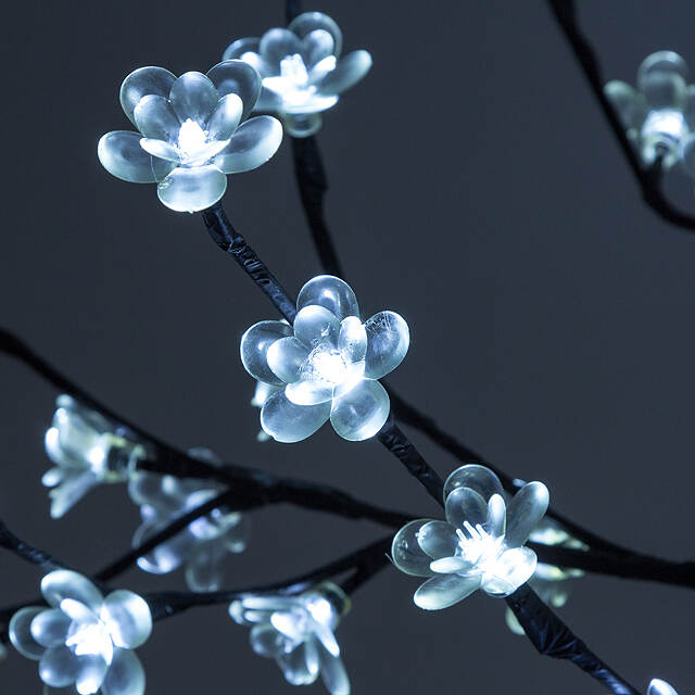 Светодиодное дерево Цветущая Яблоня 45 см, 48 холодных белых LED ламп, IP44 Kaemingk (Кейминг)