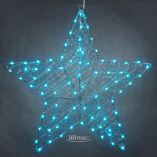 Светящаяся звезда Стелла 58 см, 80 разноцветных LED ламп, контроллер, таймер, пульт управления, IP44 Kaemingk