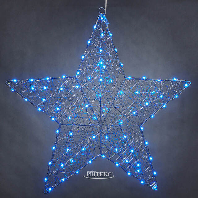 Светящаяся звезда Стелла 58 см, 80 разноцветных LED ламп, контроллер, таймер, пульт управления, IP44 Kaemingk