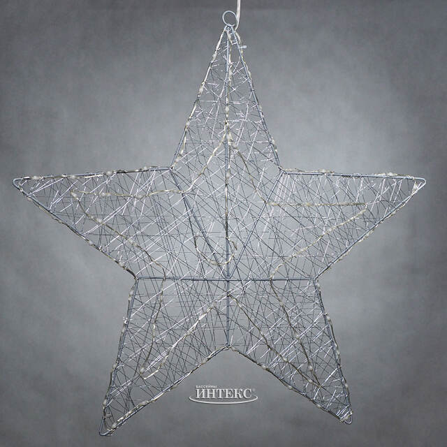 Светящаяся звезда Стелла 58 см, 80 разноцветных LED ламп, контроллер, таймер, пульт управления, IP44 Kaemingk