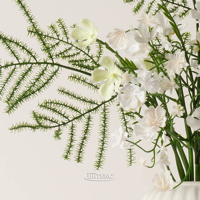 Искусственный букет Wild Flowers - Белые Росы 43 см Summer Deco