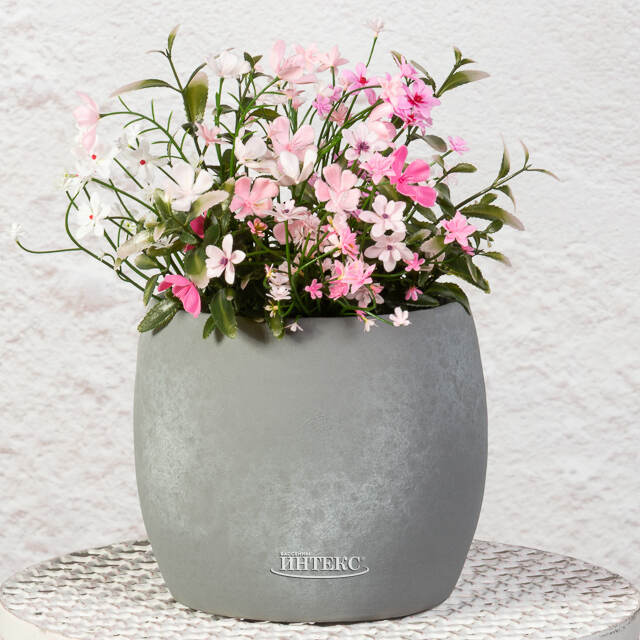 Искусственный цветок в горшке Жасмин 31 см розовый Summer Deco
