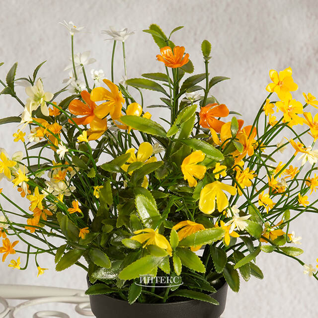 Искусственное растение в горшке Beverly - Солнечные луга 31 см Summer Deco