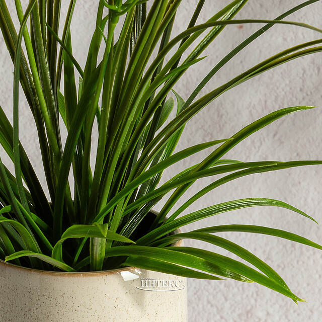 Искусственный цветок в горшке Таллинум 38 см красный Summer Deco