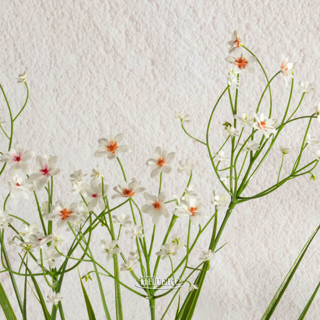 Искусственный цветок в горшке Таллинум 51 см белый Summer Deco