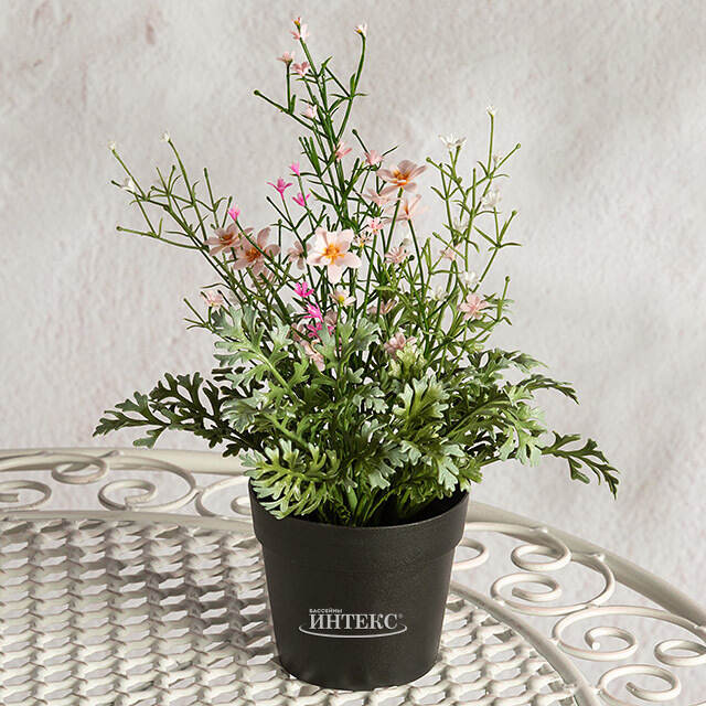 Искусственный цветок в горшке Луговые Цветы 26 см Summer Deco