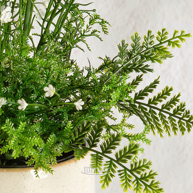 Искусственный цветок в горшке Аспарагус 28 см Summer Deco