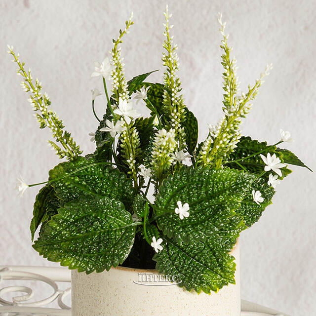 Искусственный цветок в горшке Пилея 24 см Summer Deco