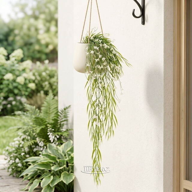 Подвесной искусственный цветок Патели-Бридж 69 см, белый Summer Deco