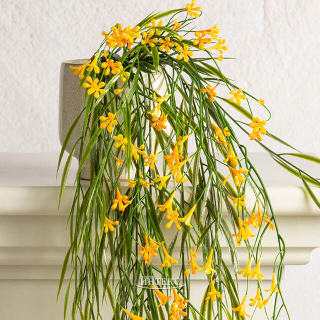 Подвесной искусственный цветок Pateley Bridge 69 см, желтый Summer Deco