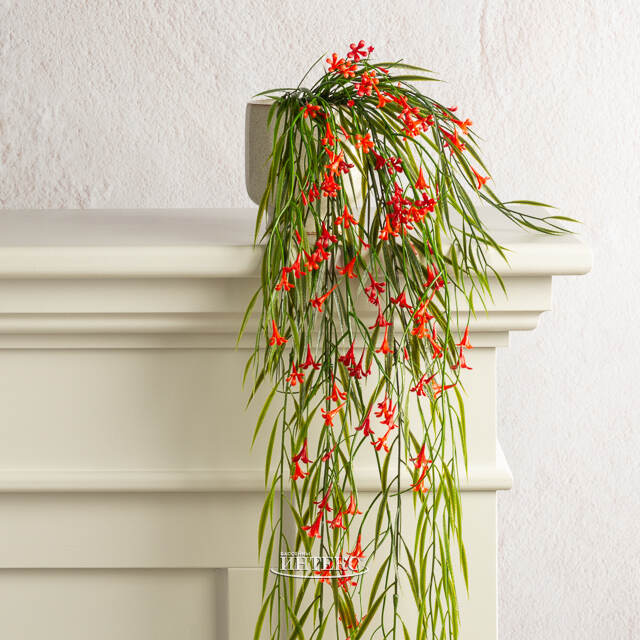 Подвесной искусственный цветок Патели-Бридж 69 см, красный Summer Deco