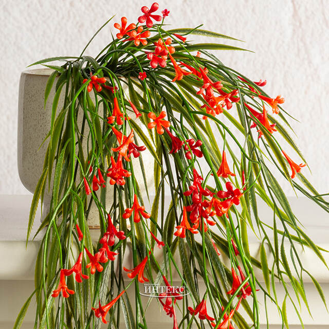 Подвесной искусственный цветок Патели-Бридж 69 см, красный Summer Deco