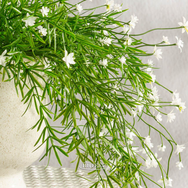 Искусственный подвесной куст Midleton Stone 43 см, белый Summer Deco