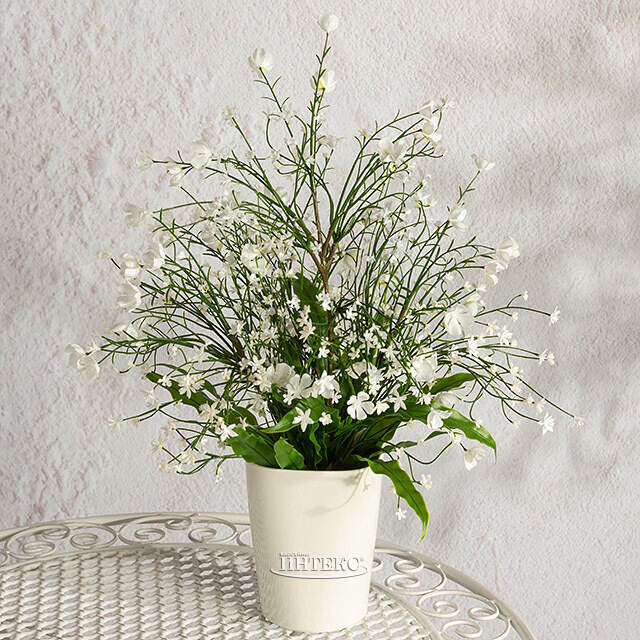 Искусственный цветок в горшке Одри - Цветущее Королевство 46 см Summer Deco