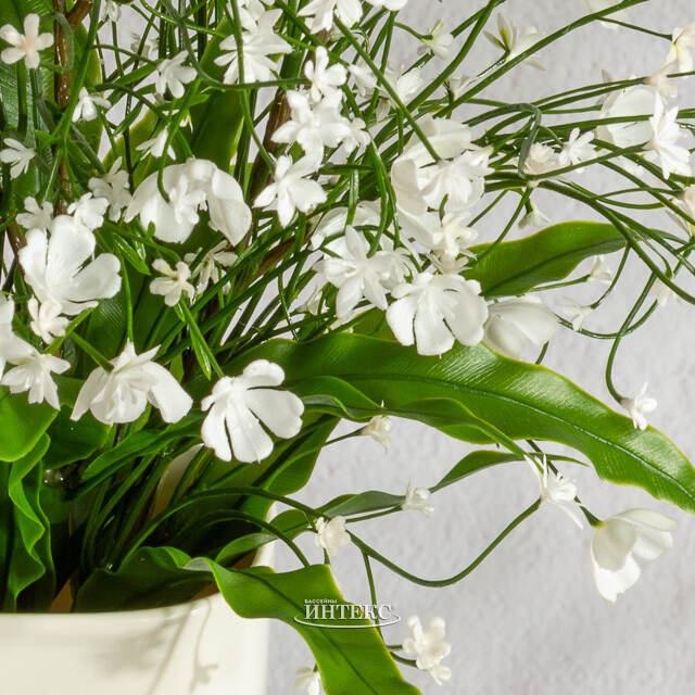 Искусственный цветок в горшке Одри - Цветущее Королевство 46 см Summer Deco