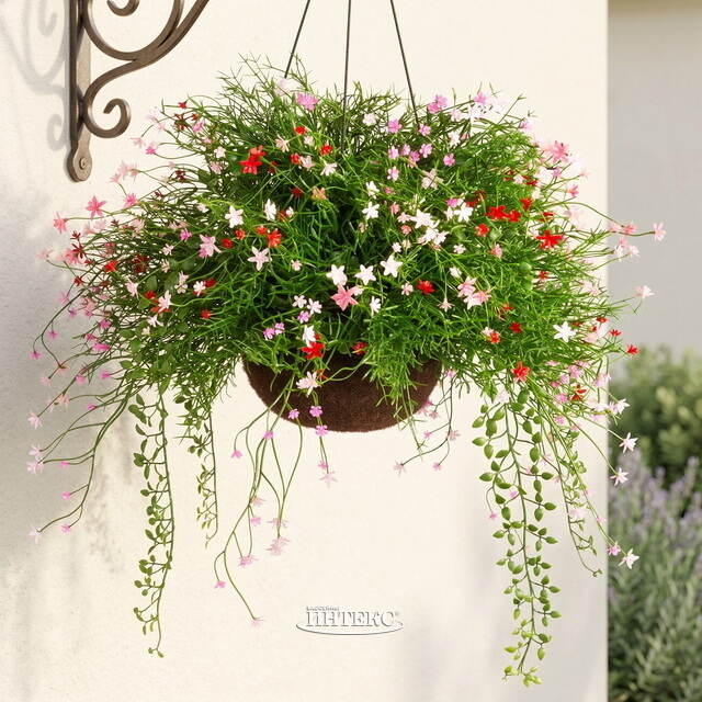 Искусственный цветок в кашпо Матерра - Цветочный Коктейль 43 см Summer Deco