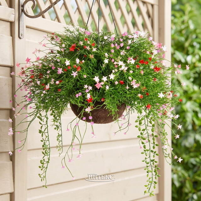 Искусственный цветок в кашпо Матерра - Цветочный Коктейль 43 см Summer Deco