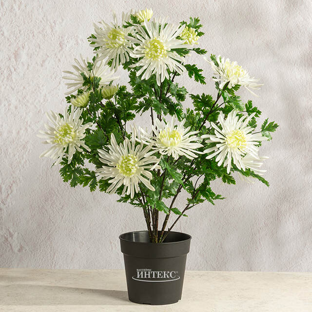 Искусственный цветок в горшке Хризантема Meltina 60 см Summer Deco