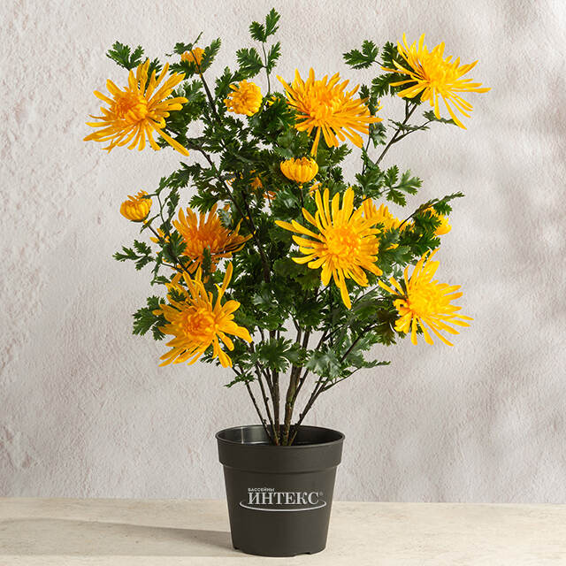 Искусственный цветок в горшке Хризантема Mentana 60 см Summer Deco