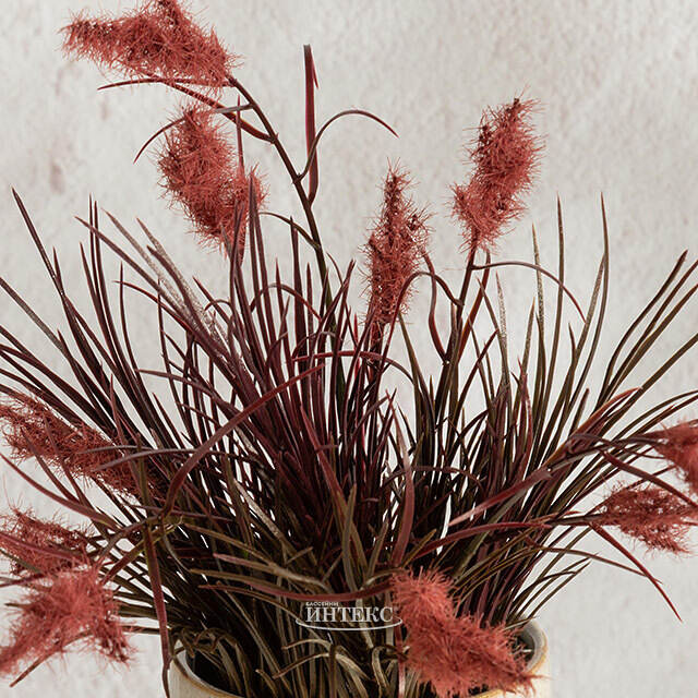 Искусственное растение в горшке Пеннисетум - Malvern Wells 32 см Summer Deco