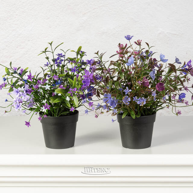 Искусственный цветок в горшке Tramonti - Цветочное Утро 24 см Summer Deco