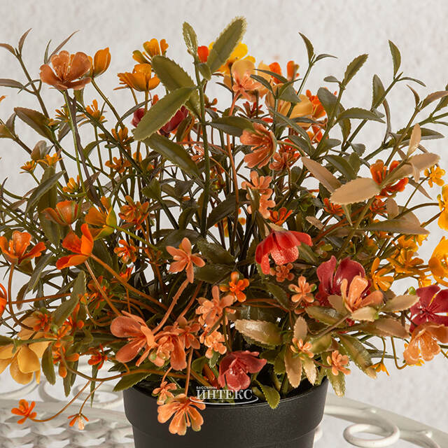 Искусственный цветок в горшке Tramonti - Тайный Сад 24 см Summer Deco