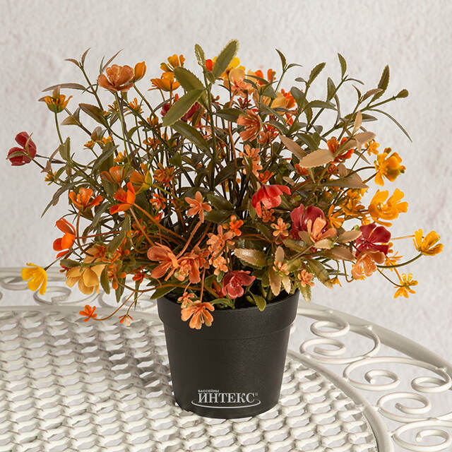 Искусственный цветок в горшке Tramonti - Тайный Сад 24 см Summer Deco