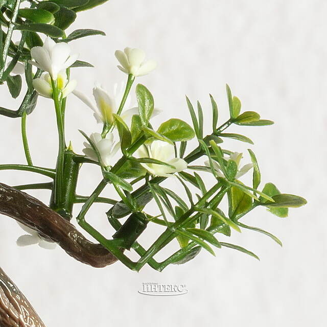 Искусственный Бонсай Цукуйоми 13 см белый Summer Deco