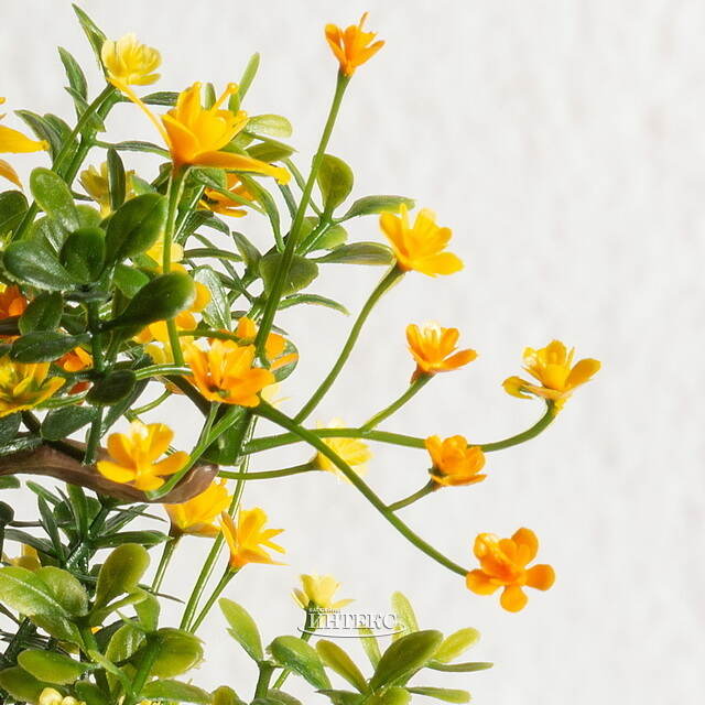 Искусственный Бонсай Цукуйоми 13 см желтый Summer Deco