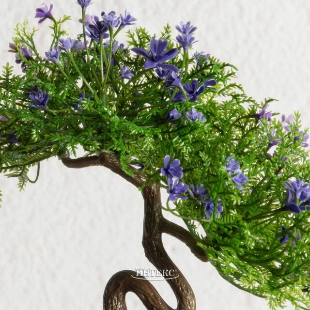 Искусственный Бонсай Хинаока 14 см фиолетовый Summer Deco