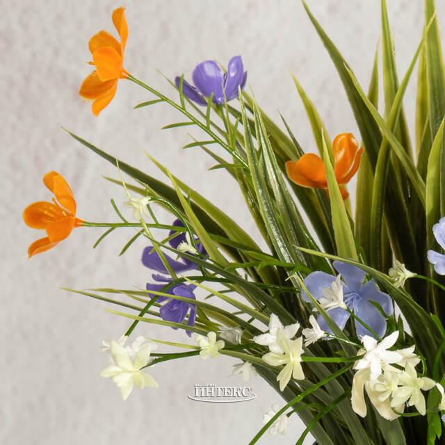 Искусственный цветок в горшке Mousehole - Цветочная Симфония 22 см Summer Deco