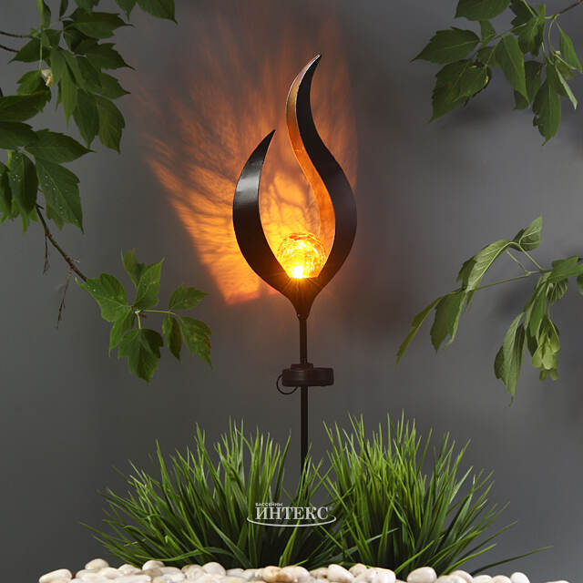 Садовый светильник на солнечной батарее Solar - Flames 93 см, IP44 Koopman