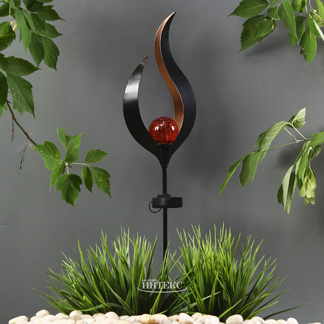 Садовый светильник на солнечной батарее Solar - Flames 93 см, IP44 Koopman