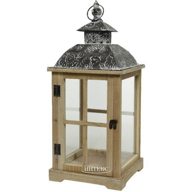 Деревянный фонарь Toulon 54 см Kaemingk