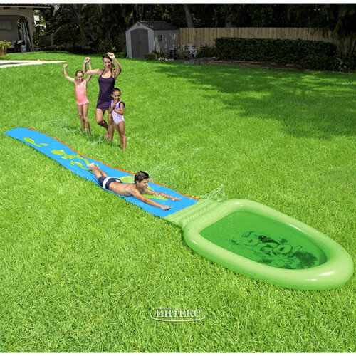 Водная дорожка для скольжения с бассейном и слаймами Splash Water Slide 701 см Bestway
