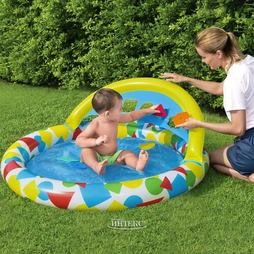 Надувной бассейн для малышей с сортером Kiddie Dream 120*117 см Bestway