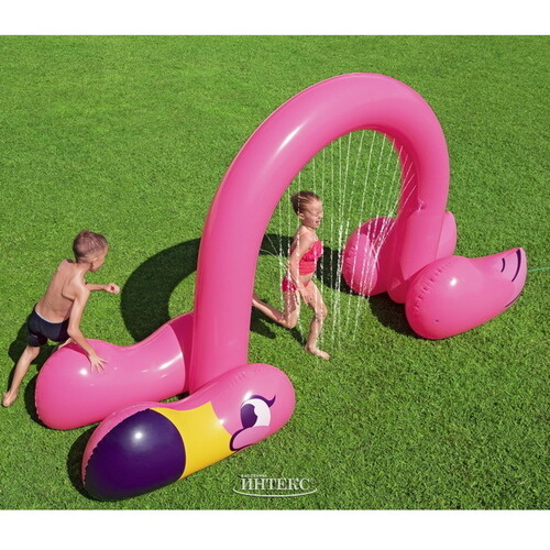 Надувная игрушка с фонтаном Фламинго 340*193*110 см Bestway