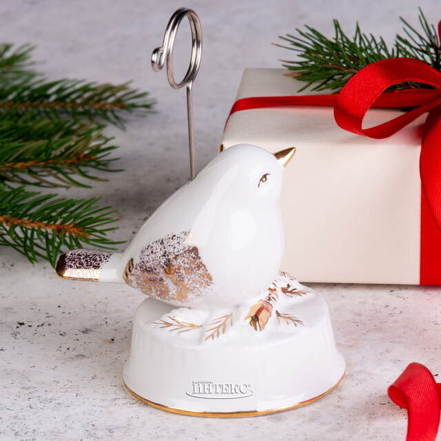 Держатель для карточек и фото Белоснежная Голубка 10 см Kaemingk