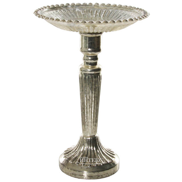 Стеклянный подсвечник на ножке Мауритц 25 см ShiShi (ШиШи)