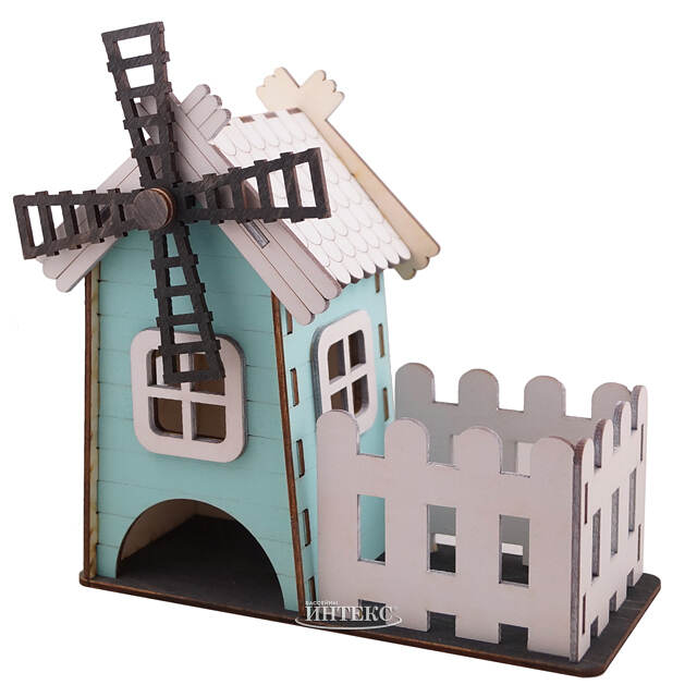 Чайный домик Мельница Маркен 22 см бирюзовый Star Trading (Svetlitsa)