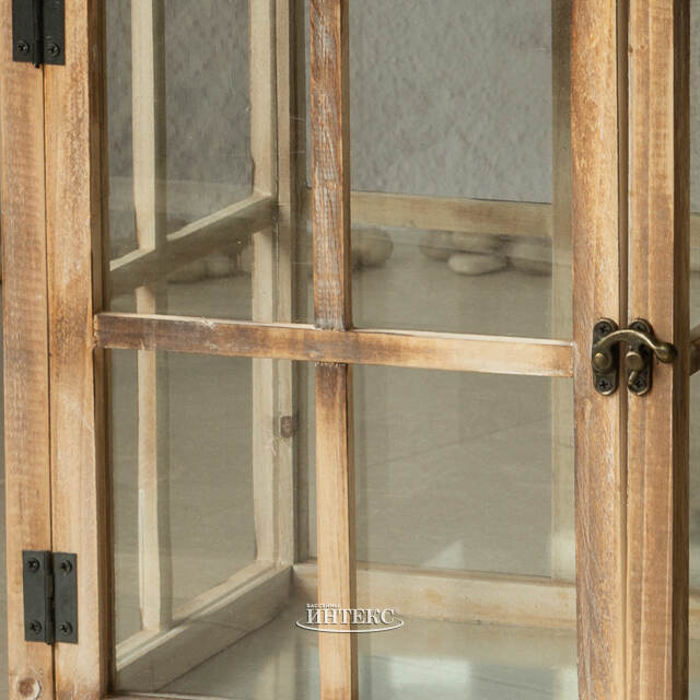 Деревянный фонарь для свечи Даннотар 57 см Kaemingk