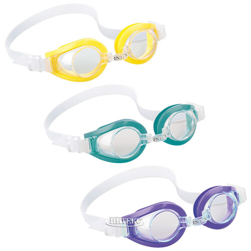 Очки для плавания Play желтые, 3-8 лет INTEX