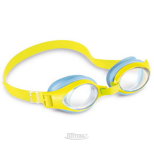 Очки для плавания Юниор желтые с голубым, 3-8 лет INTEX